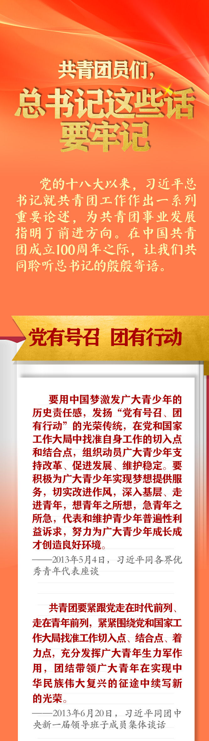 手繪長卷 | 共青團員們，總書記這些話要牢記