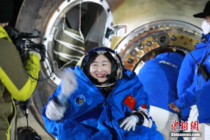 圖為航天員劉洋。孫海英 攝