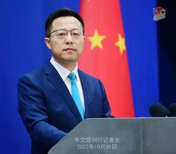 外交部發(fā)言人趙立堅。 薛偉 攝