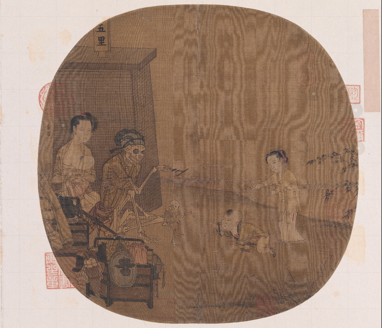 南宋名畫《骷髏幻戲圖》。圖片來源：故宮博物院官方網(wǎng)站