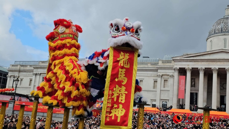 倫敦新春慶典現(xiàn)場(chǎng)。人民網(wǎng) 郭錦標(biāo)、楊浩鵬攝