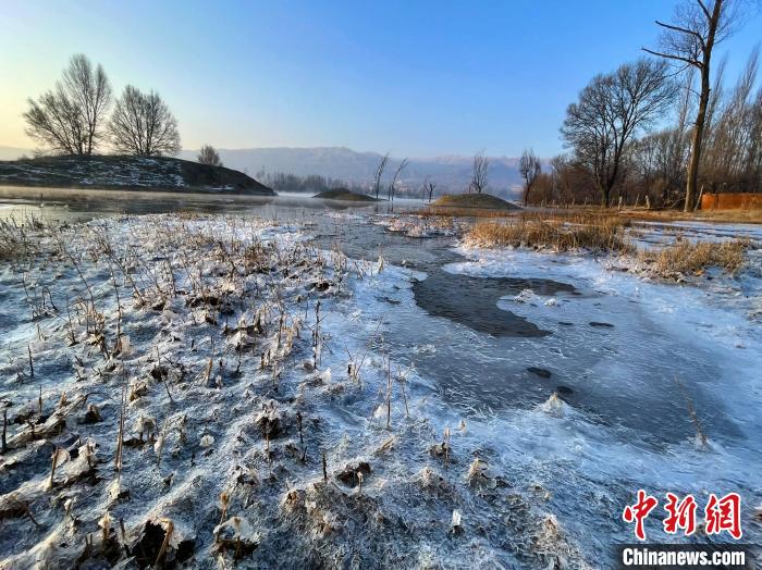 圖為青海省化隆縣黃河濕地景色。　李玉峰 攝