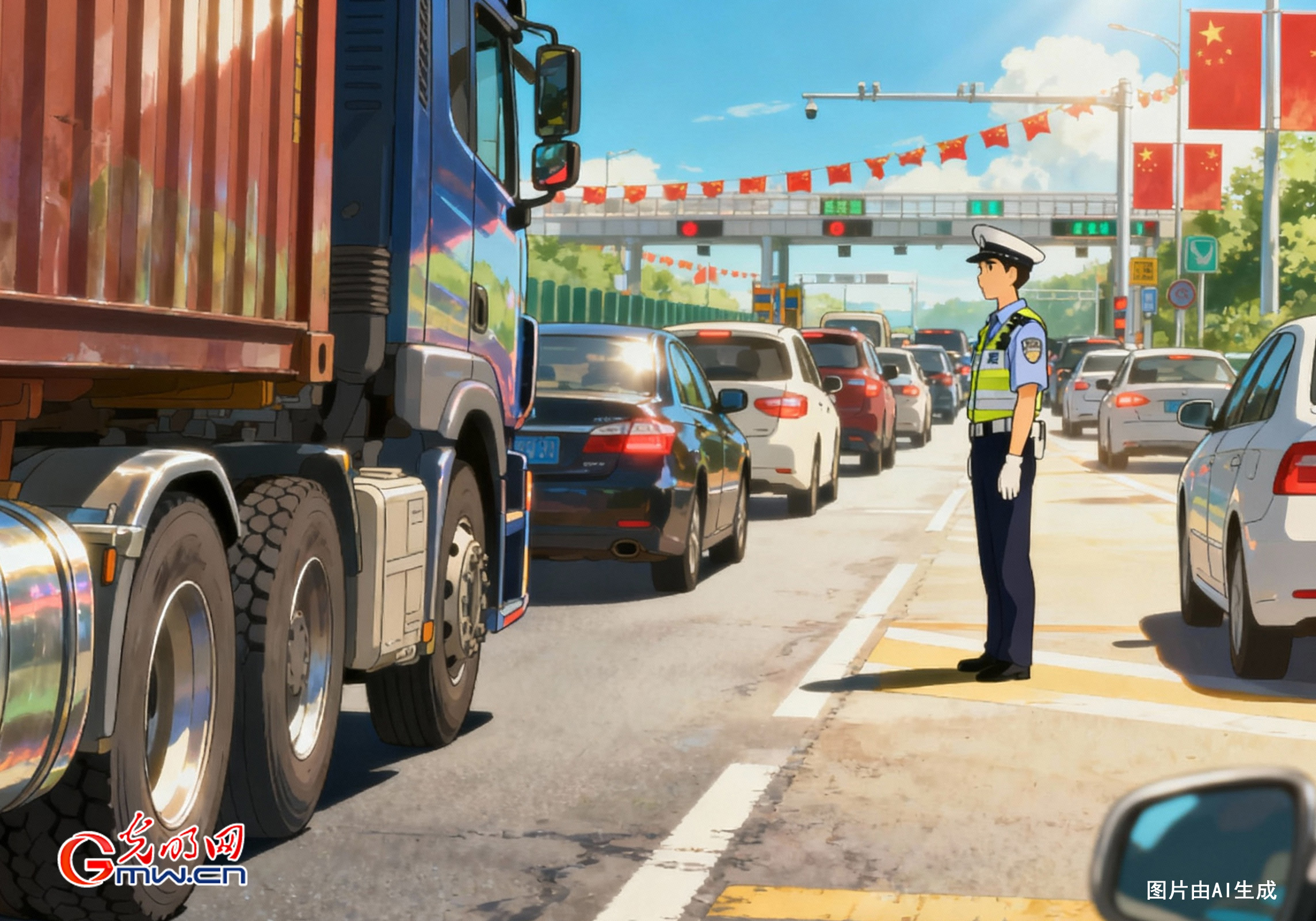 【光明漫評】國慶煙火氣，離不開勞動(dòng)者的守護(hù)