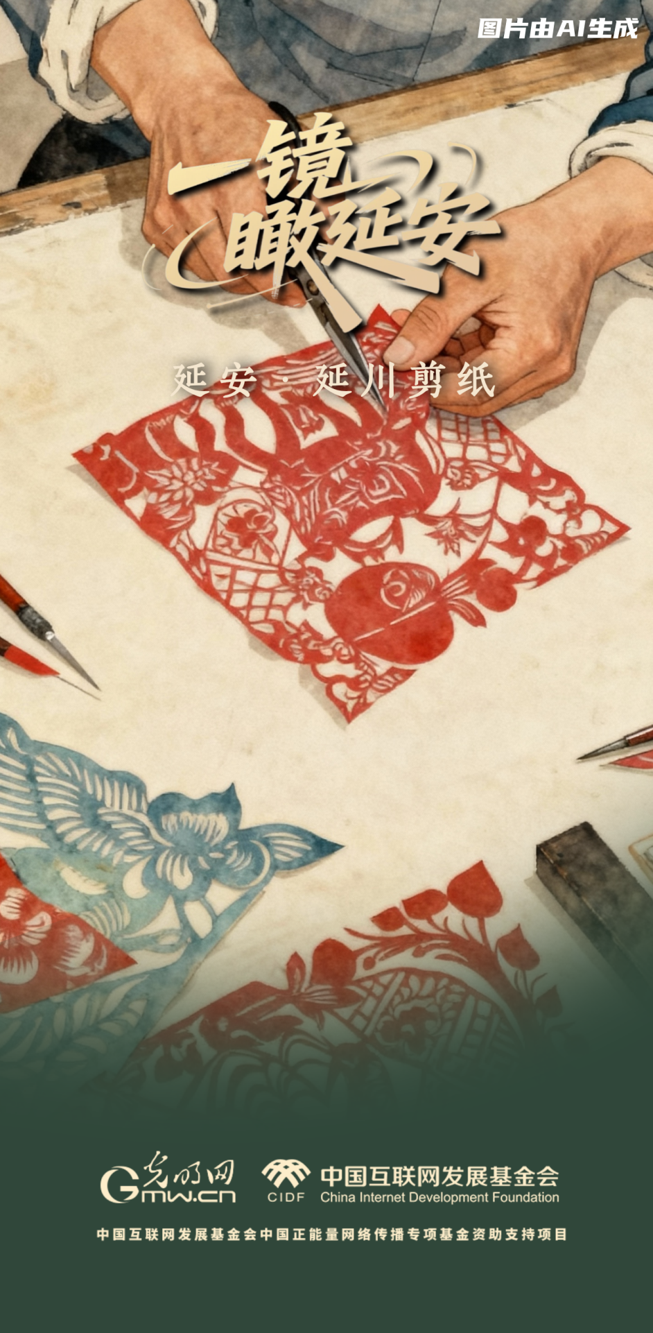 【一鏡瞰延安·AI海報(bào)】跟著這些非遺文化，感受老區(qū)風(fēng)土人情