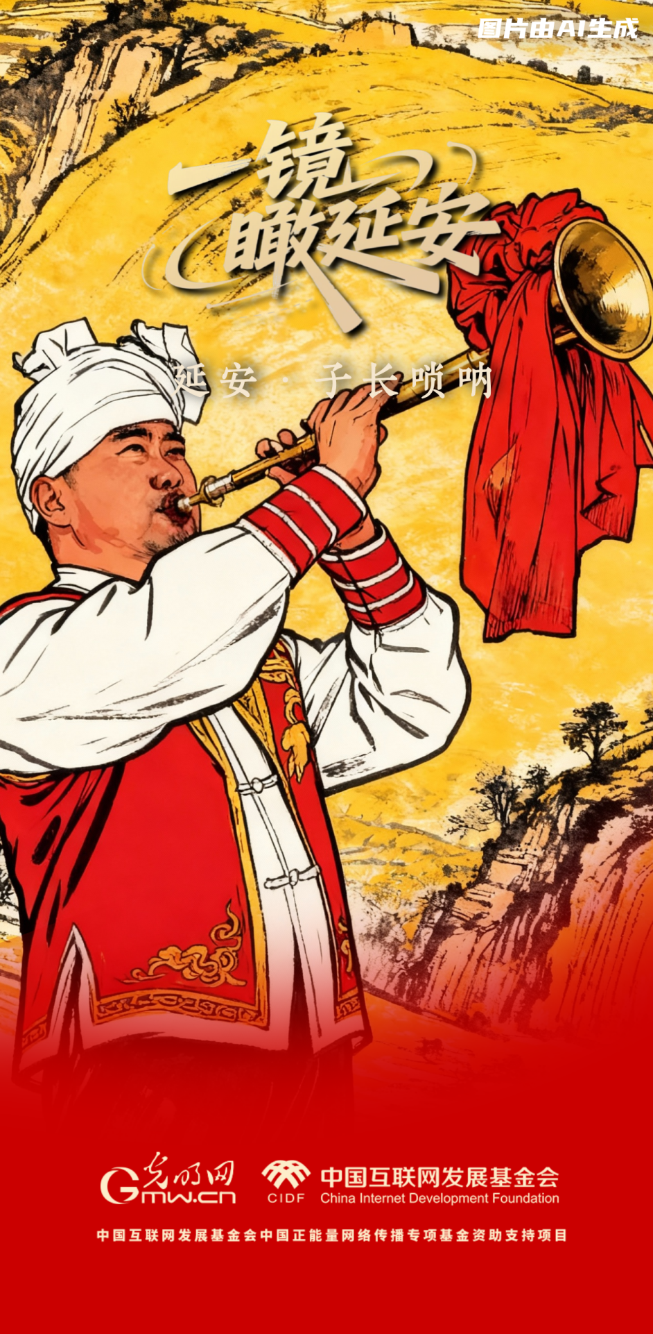 【一鏡瞰延安·AI海報(bào)】跟著這些非遺文化，感受老區(qū)風(fēng)土人情