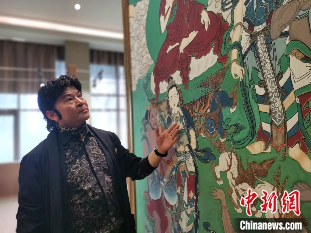 國家一級美術(shù)師劉觖。張?zhí)砀?攝