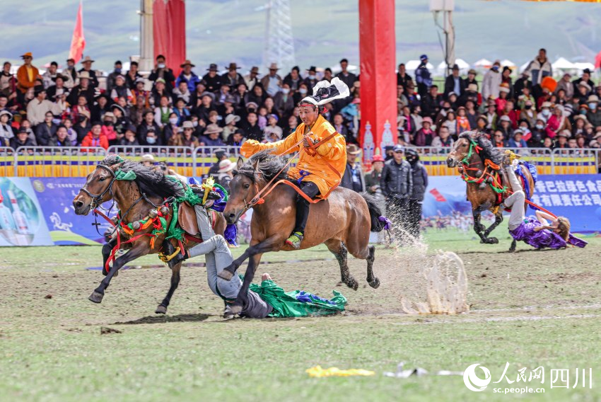 馬術(shù)表演現(xiàn)場。洛絨尼瑪攝