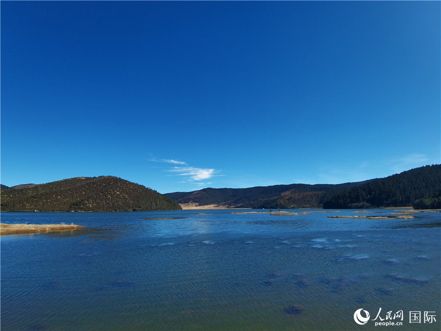 香格里拉國(guó)家公園景區(qū)內(nèi)，被譽(yù)為“高原仙子”的屬都湖。人民網(wǎng)記者 杜明明攝