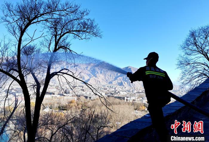 12月6日，布達(dá)拉宮消防救援大隊(duì)在布達(dá)拉宮山體林草區(qū)域開展?jié)窕ぷ鳌！㈣?攝
