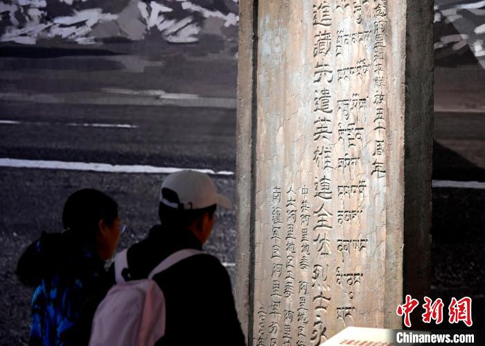 圖為5月18日，觀眾正在欣賞展覽?！±盍?攝