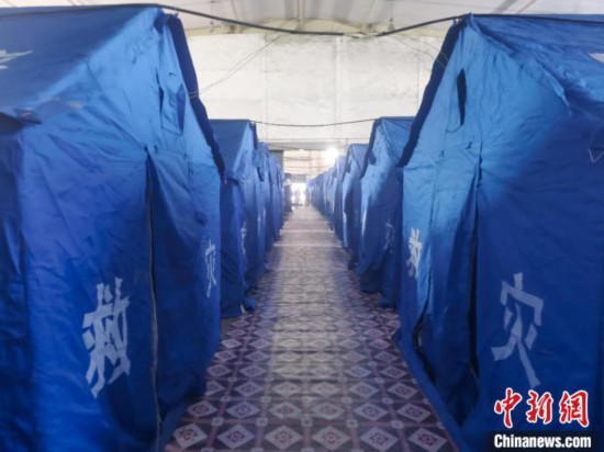 那曲火車站集中健康監(jiān)測點。　中國鐵路青藏集團有限公司拉薩車務(wù)段 供圖